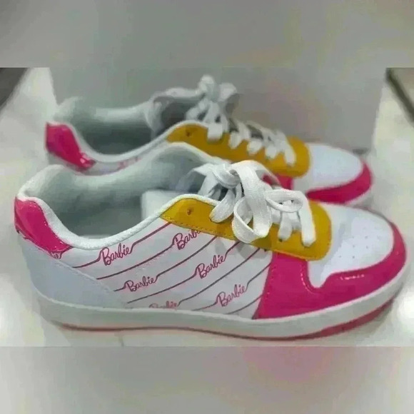Barbie Tennis Shoes Authentic Barbie Logo Sneakers (Size 9) - Picture 1 of 8
